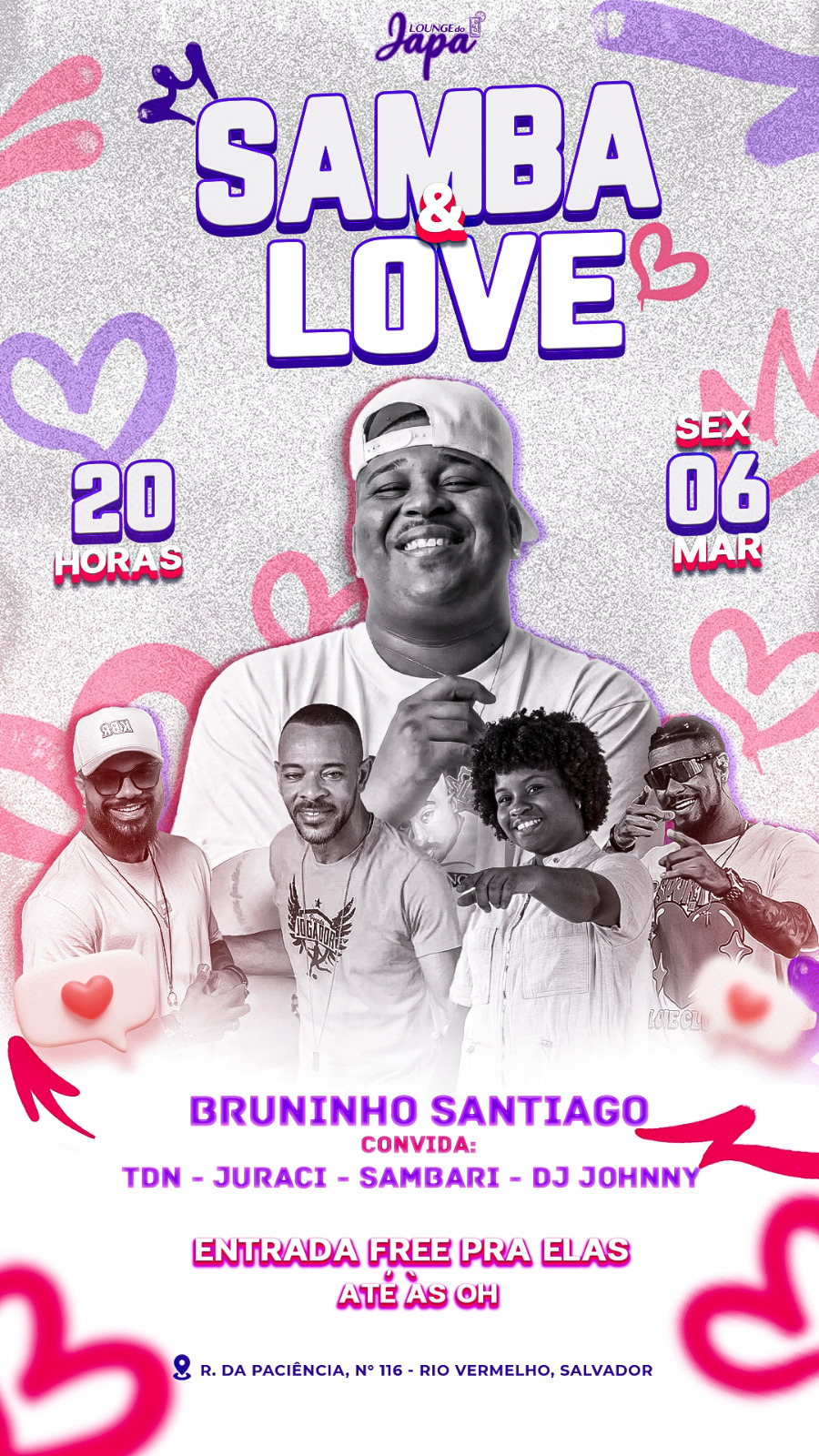 SAMBA & LOVE – Uma noite para sambar e se apaixonar!
